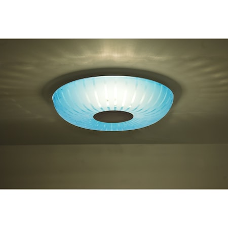 Besa Lighting Spira 10 Ceiling, Coral Blue, Black, 1x10W LED SPIRA10BLC-LED-BK